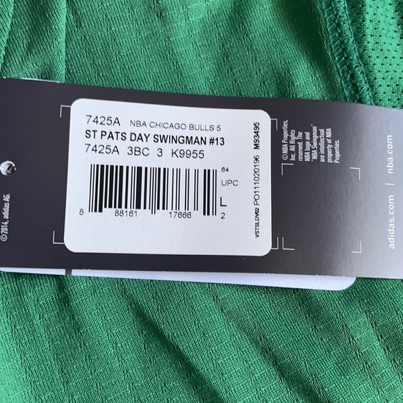 Adidas Chicago Bulls St Pats Joakim Noah Jersey XXL & 3XL Available - Picture 3 of 6